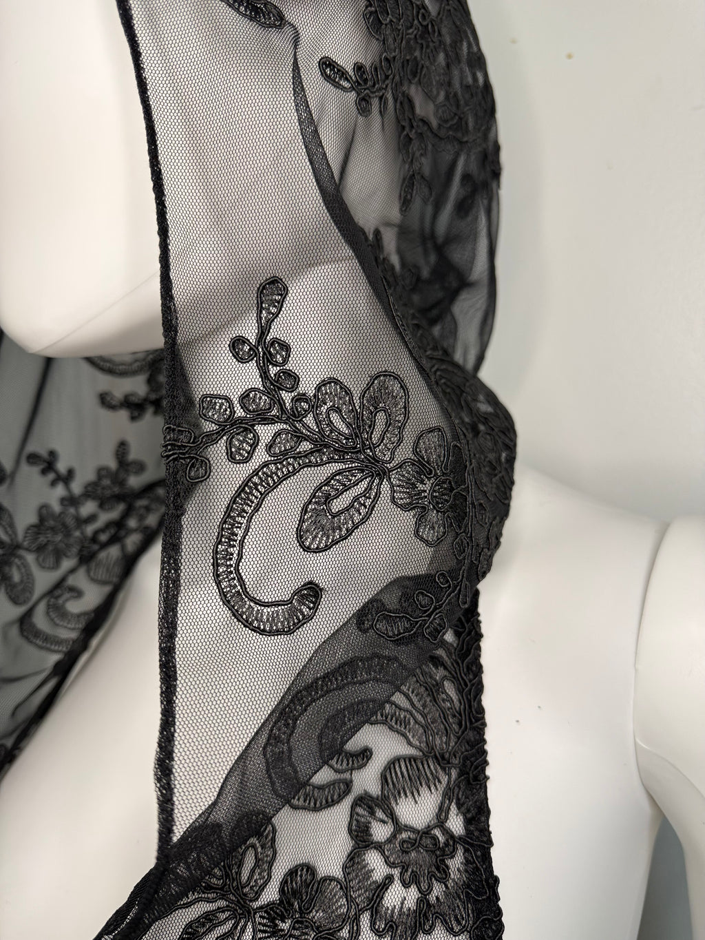 Sheer Lace Hoodie Top – Handmade Transparent Mesh Open Back Top