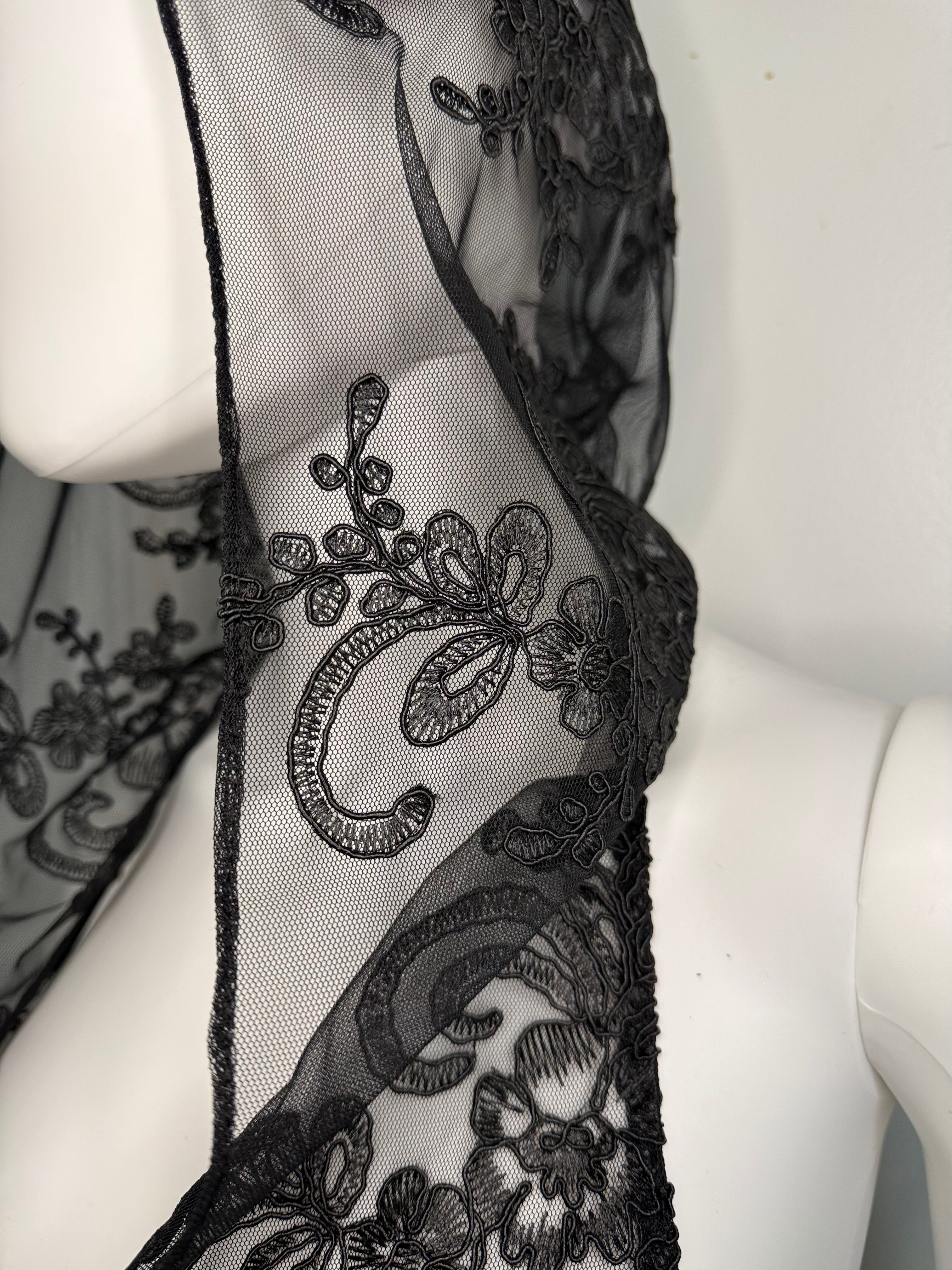 Sheer Lace Hoodie Top – Handmade Transparent Mesh Open Back Top