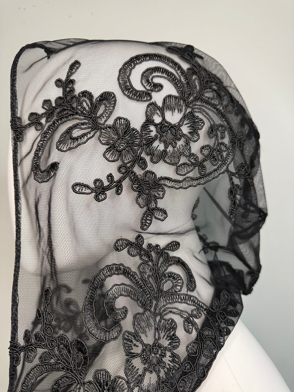 Sheer Lace Hoodie Top – Handmade Transparent Mesh Open Back Top