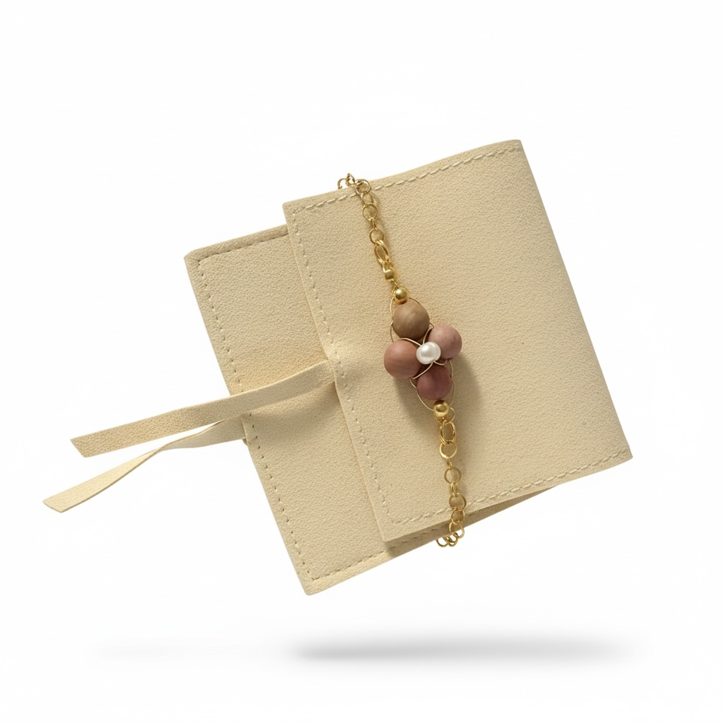 Natural Rhodonite Bracelet with Freshwater Pearl