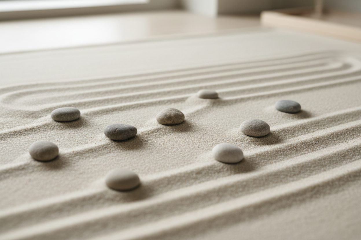 ARENA CON PIEDRITAS MINIMALISTA