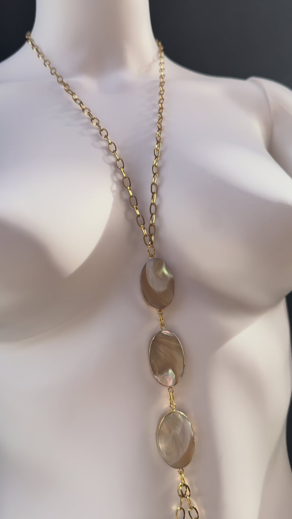 18k Gold-Plated Body Chain,minimalist mother of pearl body chain,belly jewelry,elegant body chain